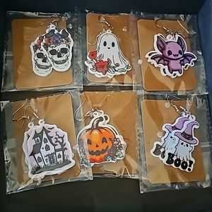 LOT of 6 Halloween Earrings